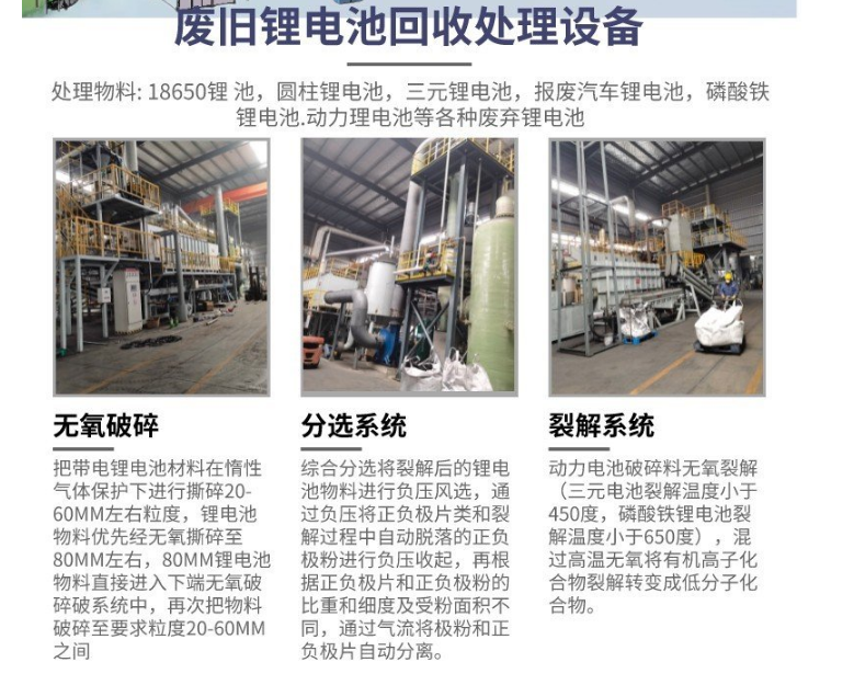 廢舊鋰電池回收處理設(shè)備 廢舊鋰電池回收處理設(shè)備